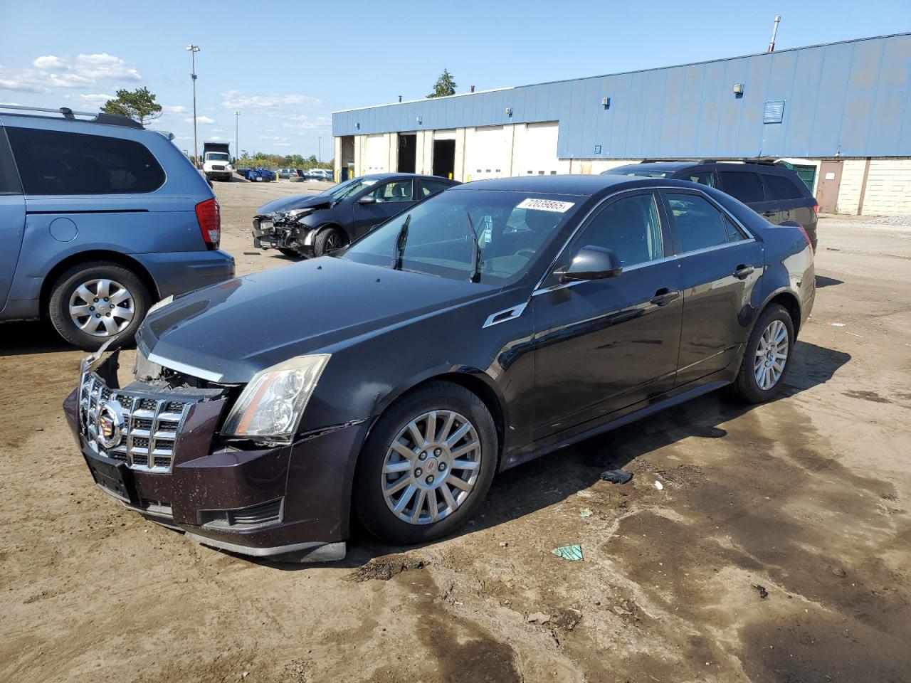 2013 Cadillac CTS Luxury, VIN 1G6DG5E51D0104519 — Engine fire