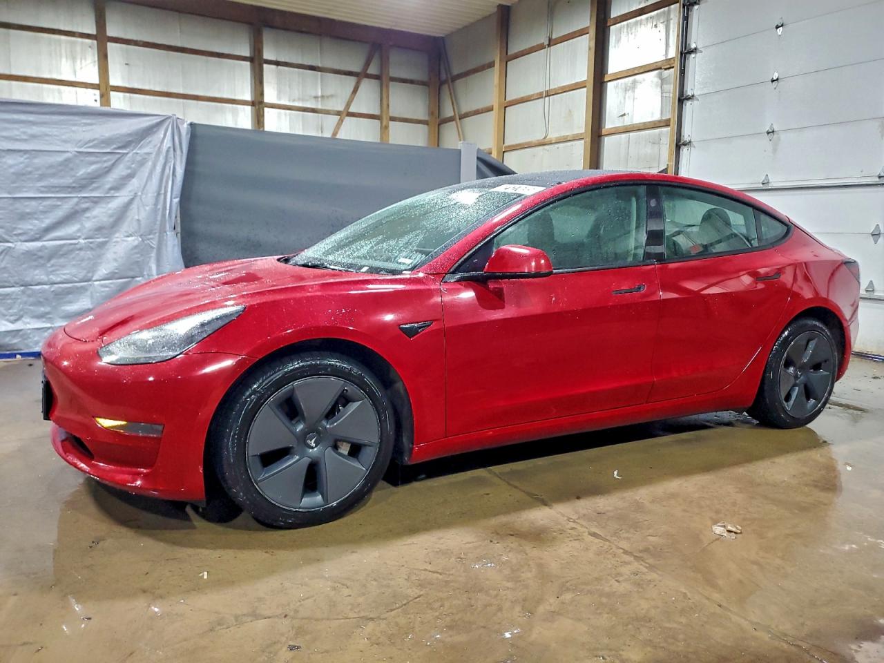 2023 Tesla Model 3, VIN 5YJ3E1EAXPF433777 — Vandalism