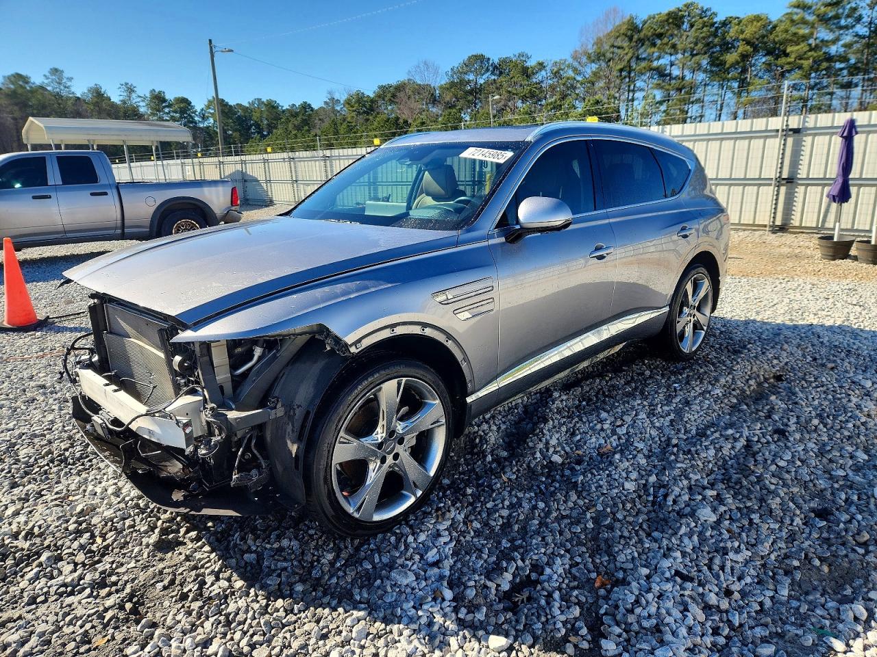 2021 Genesis GV80, VIN KMUHBDSB9MU059692 — Front end
