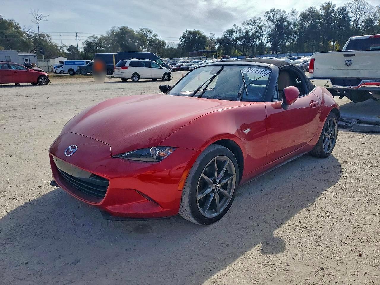 2016 Mazda MX-5 Miata Grand Touring, VIN JM1NDAD7XG0100169 — Rear end
