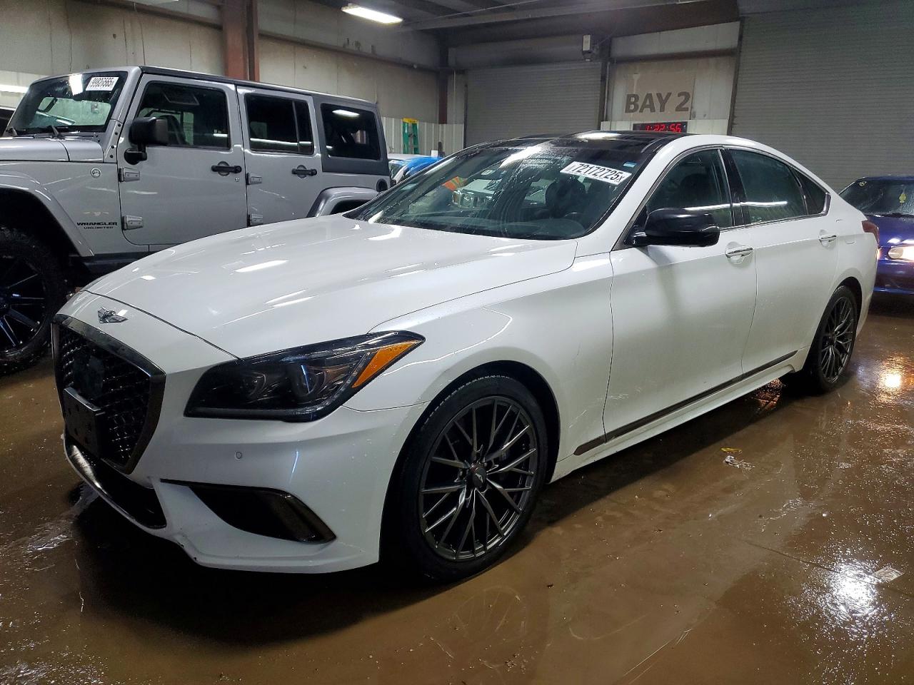 2020 Genesis G80 Sport, VIN KMTFN4JBXLU334795 — Вандализм