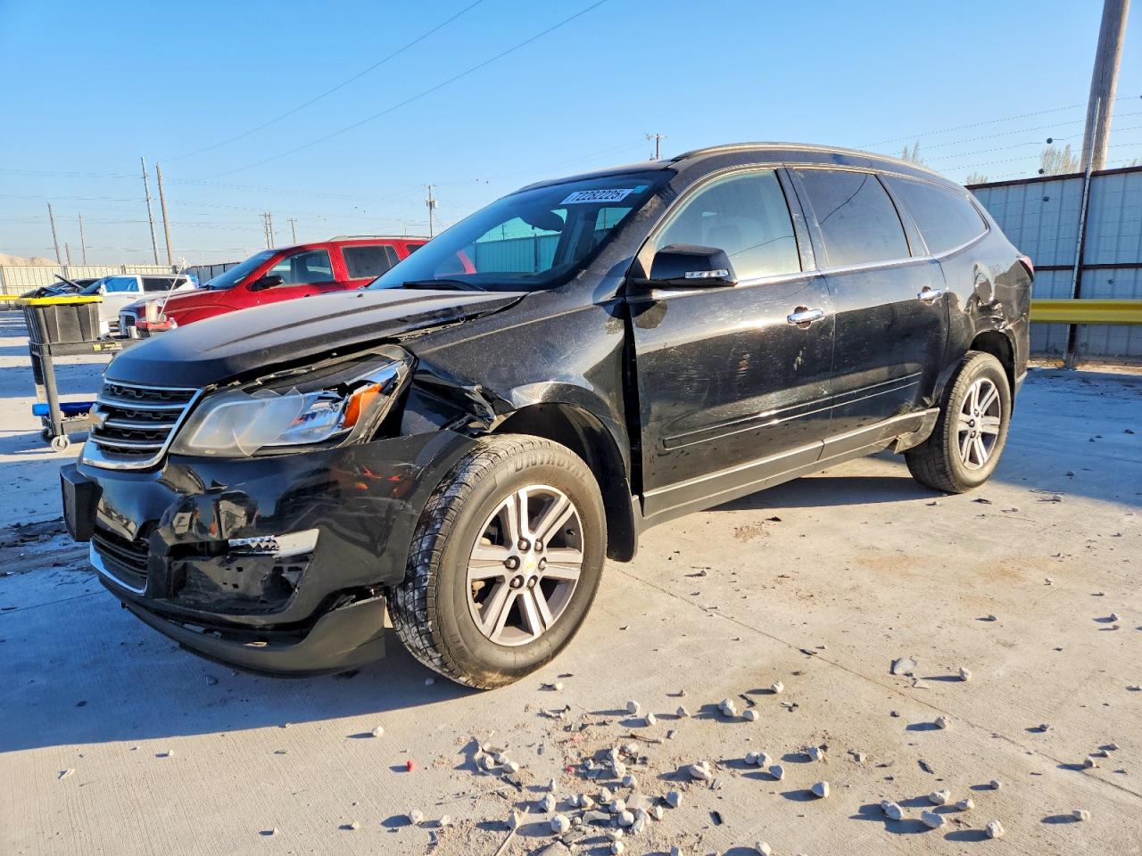 2017 Chevrolet Traverse LT, VIN 1GNKRGKD3HJ326251 — Front end