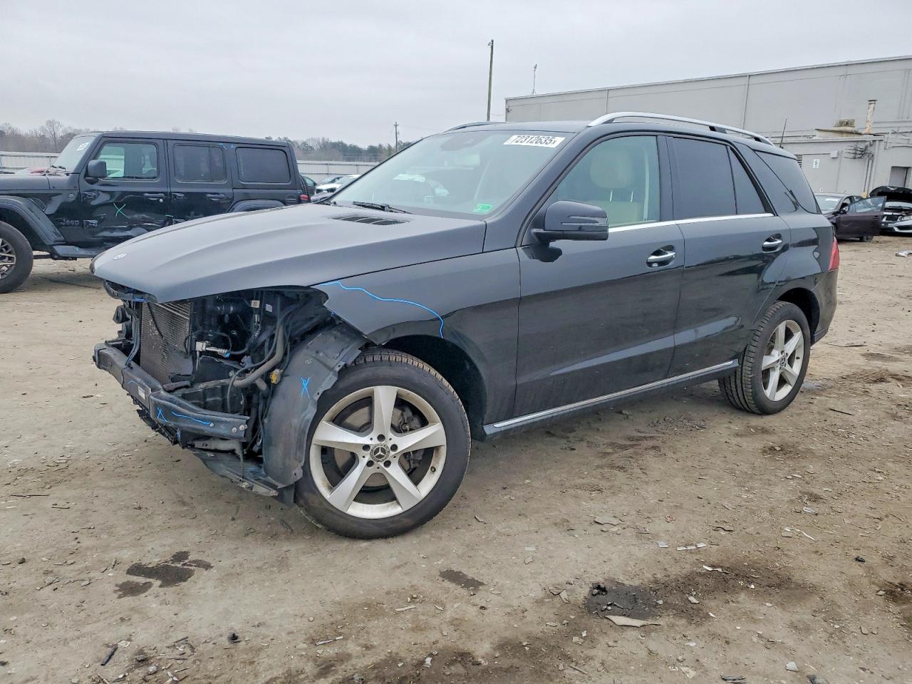 2018 Mercedes-Benz GLE 350, VIN 4JGDA5HB6JB127743 — Front end