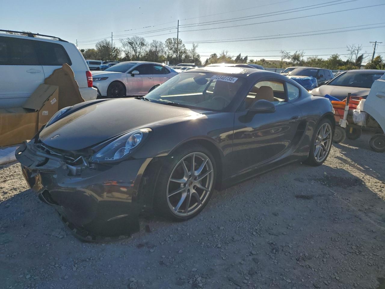 2015 Porsche Cayman, VIN WP0AA2A8XFK161177 — Rear end