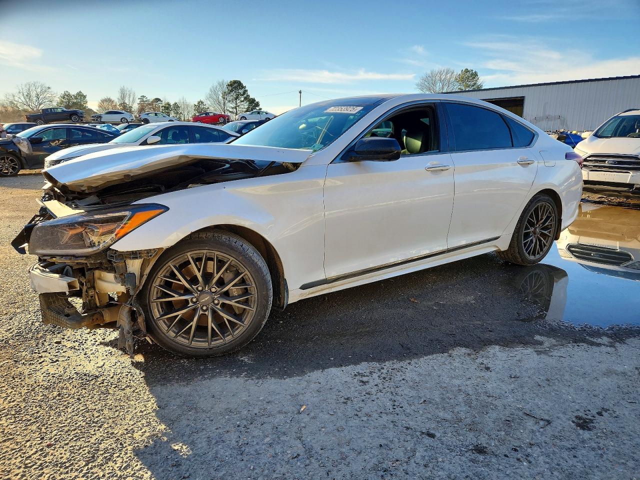 2019 Genesis G80 Sport, VIN KMHGN4JBXKU287295 — Front end
