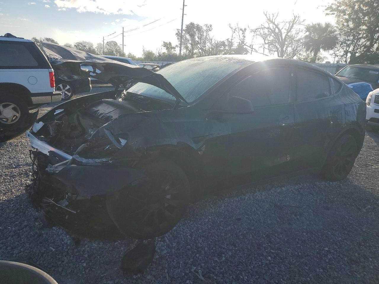 2023 Tesla Model Y Long Range, VIN 7SAYGDEE7PF876086 — Minor dents and scratches