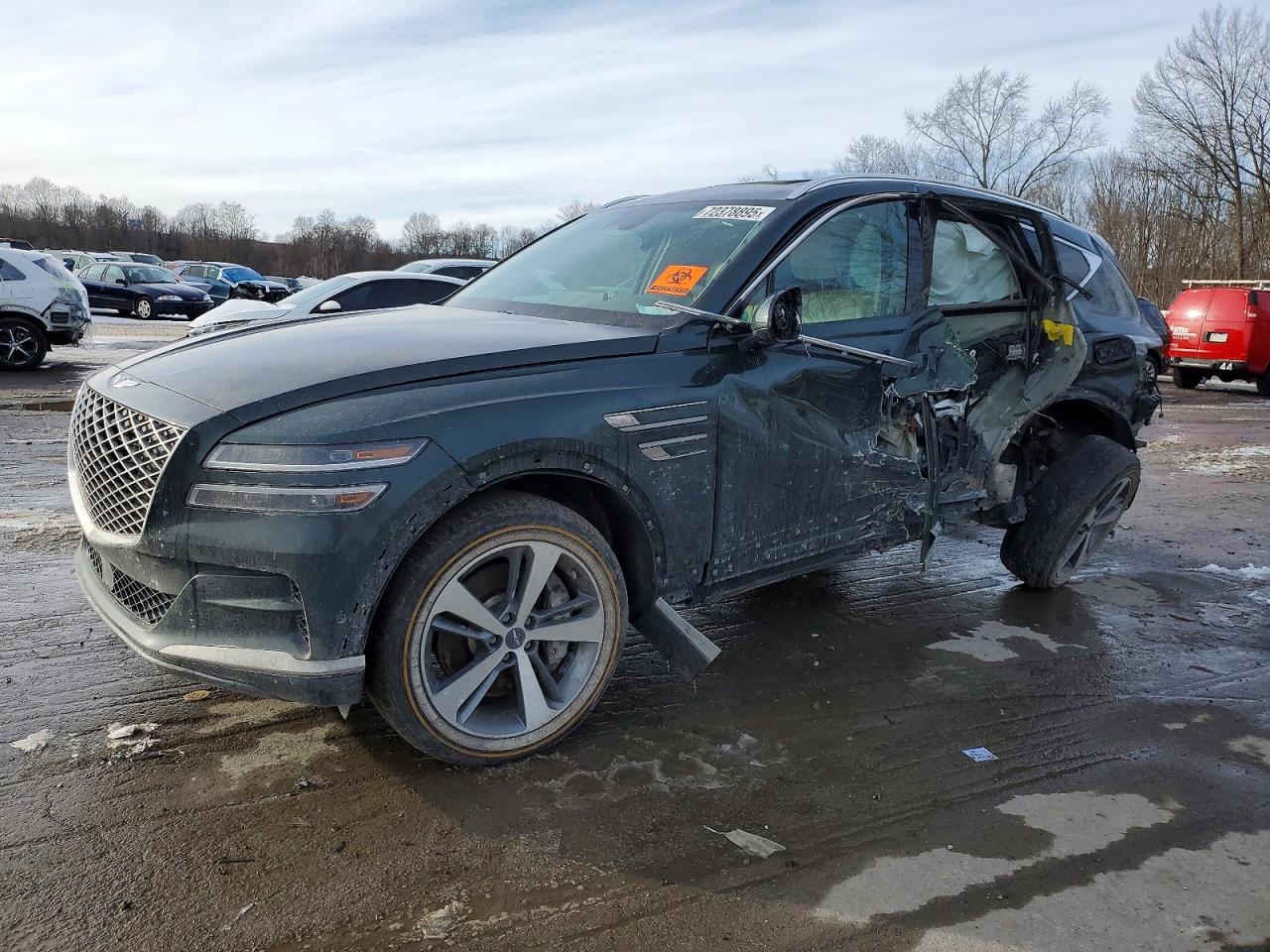 2023 Genesis GV80, VIN KMUHBDSB6PU112949 — Side