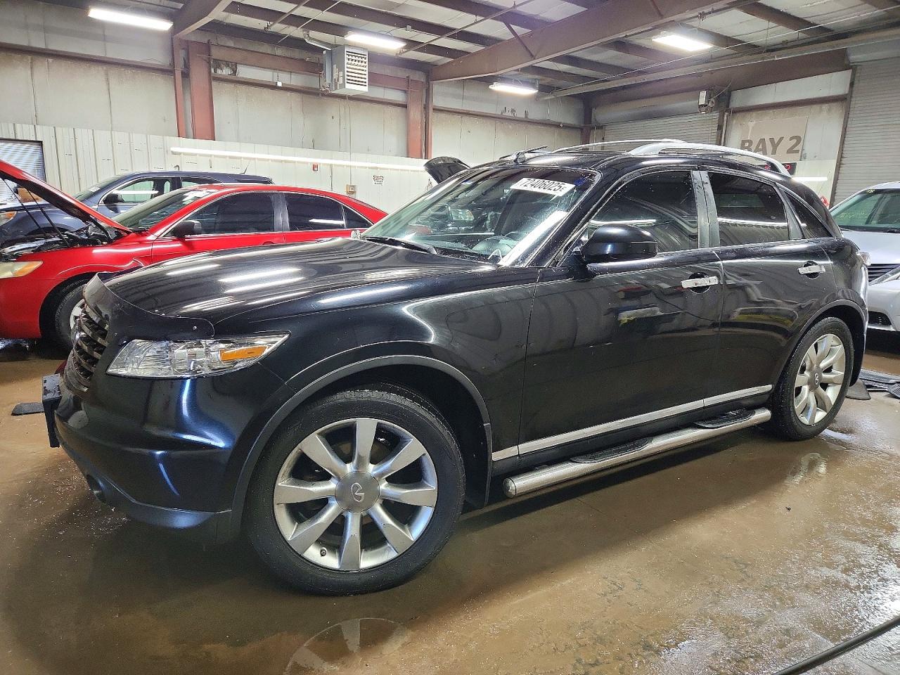 2007 Infiniti FX, VIN JNRAS08W47X209590 — Engine fire