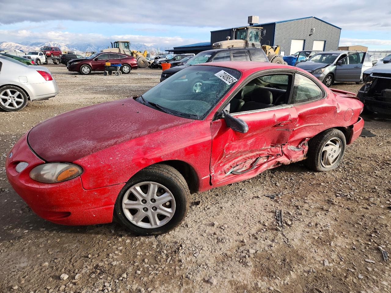 2002 Ford Escort ZX2 Standard, VIN 3FAFP11322R205235 — Бок
