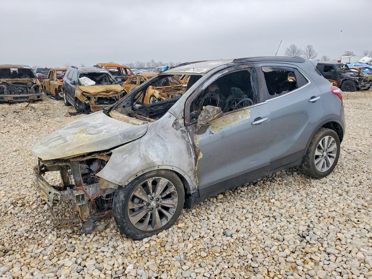 2019 Buick Encore Preferred, VIN KL4CJASB1KB913480 — Engine fire