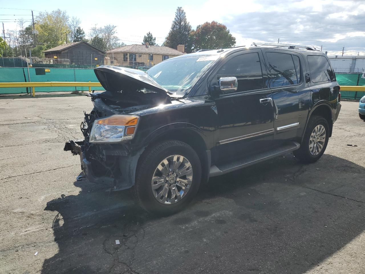 2015 Nissan Armada Platinum, VIN 5N1AA0NE2FN613248 — Front end