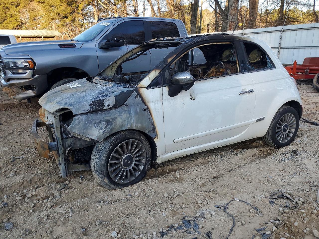 2012 FIAT 500 Lounge, VIN 3C3CFFCR0CT110972 — Burn