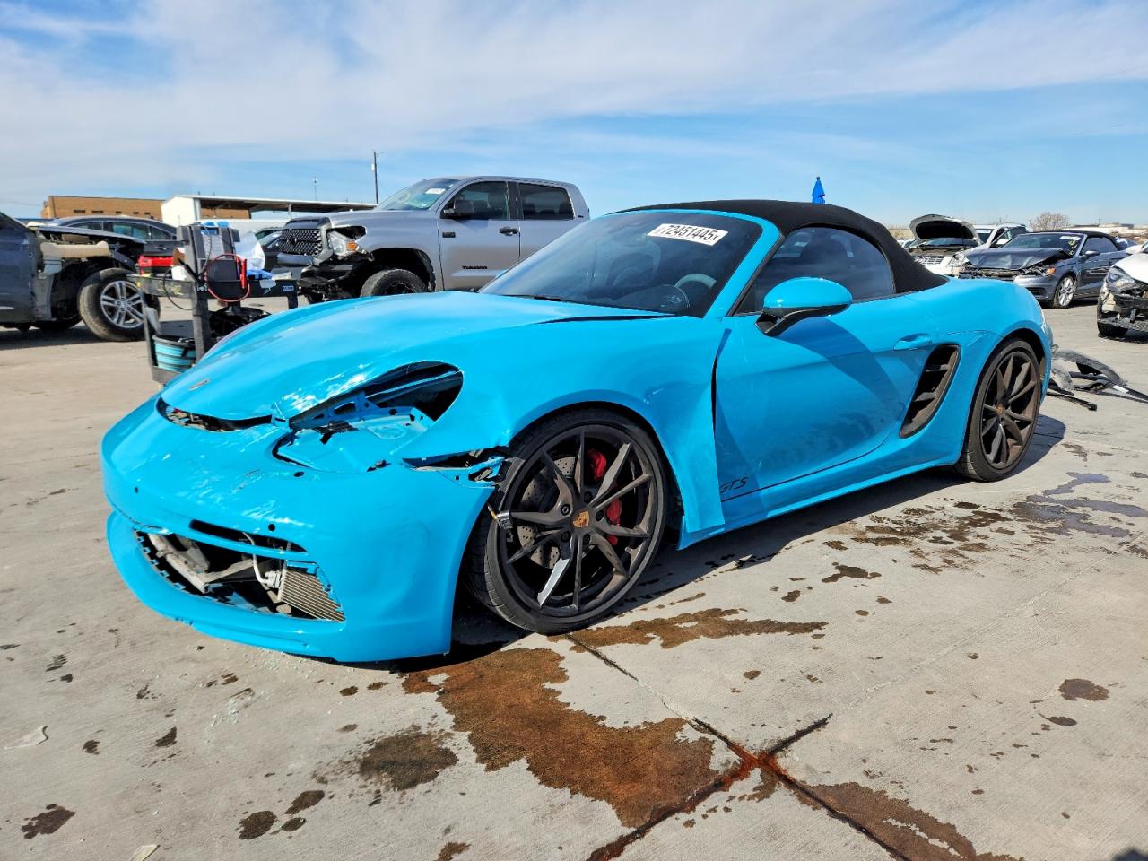 2019 Porsche Boxster S, VIN WP0CB2A86KS228258 — Front end