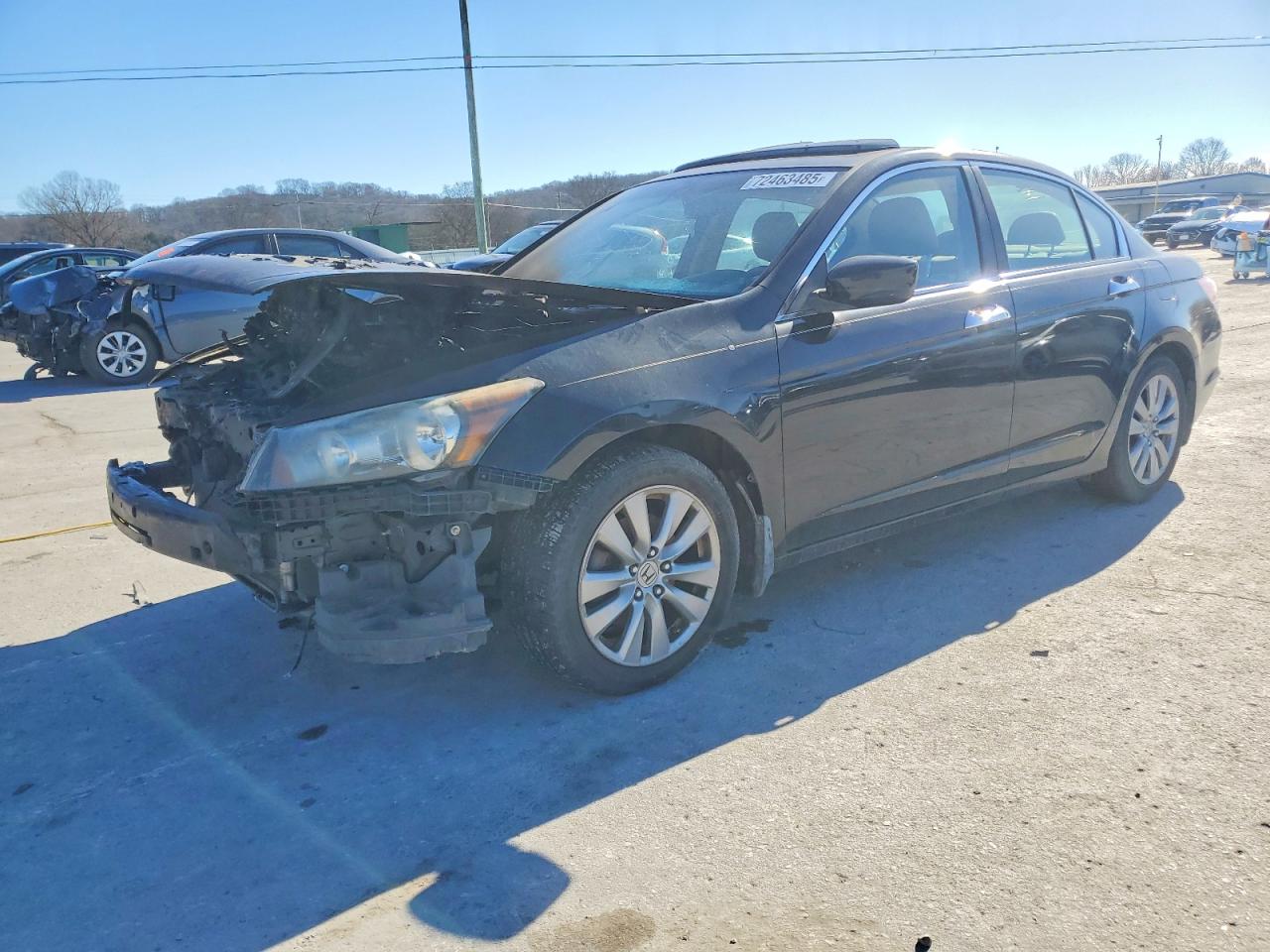 2012 Honda Accord EX-L, VIN 1HGCP3F81CA040837 — Engine fire
