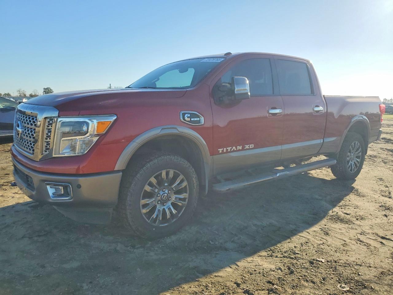 2016 Nissan Titan Platinum Reserve, VIN 1N6BA1F41GN512561 — Engine fire