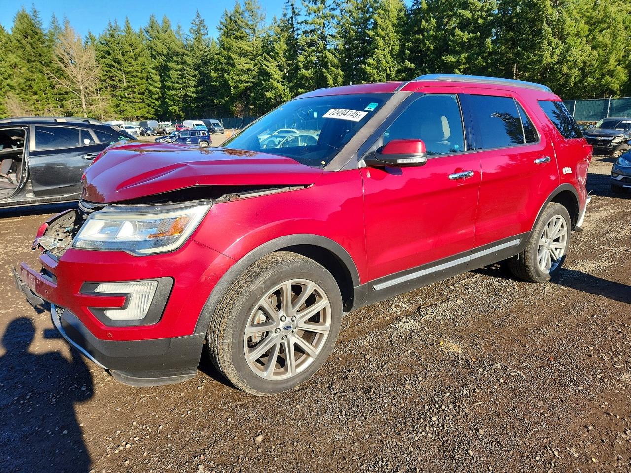 2017 Ford Explorer Limited, VIN 1FM5K8F80HGB83894 — Front end