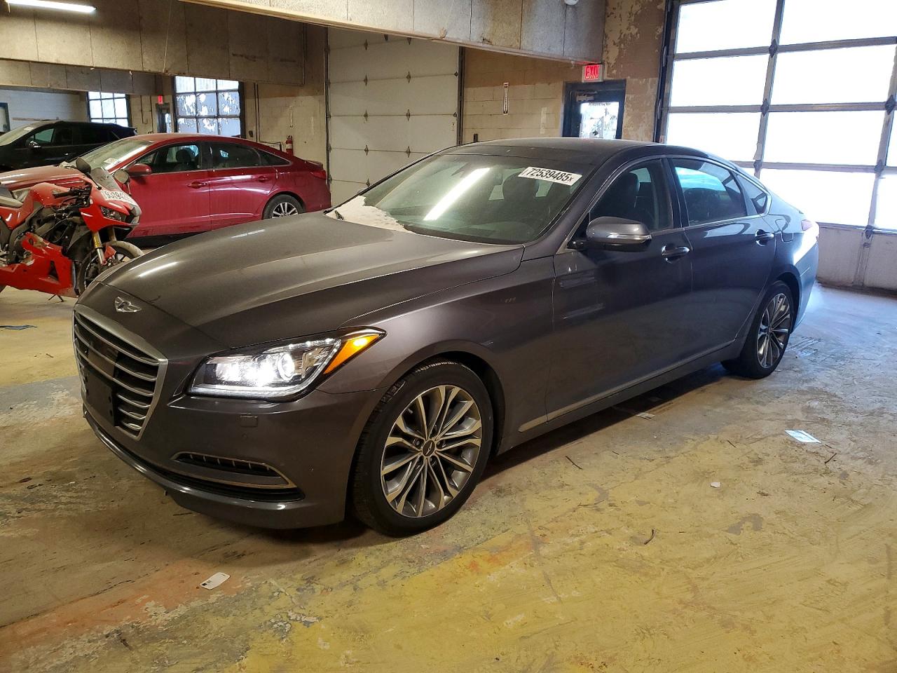 2015 Hyundai Genesis 3.8L, VIN KMHGN4JEXFU027947 — Prior damage history