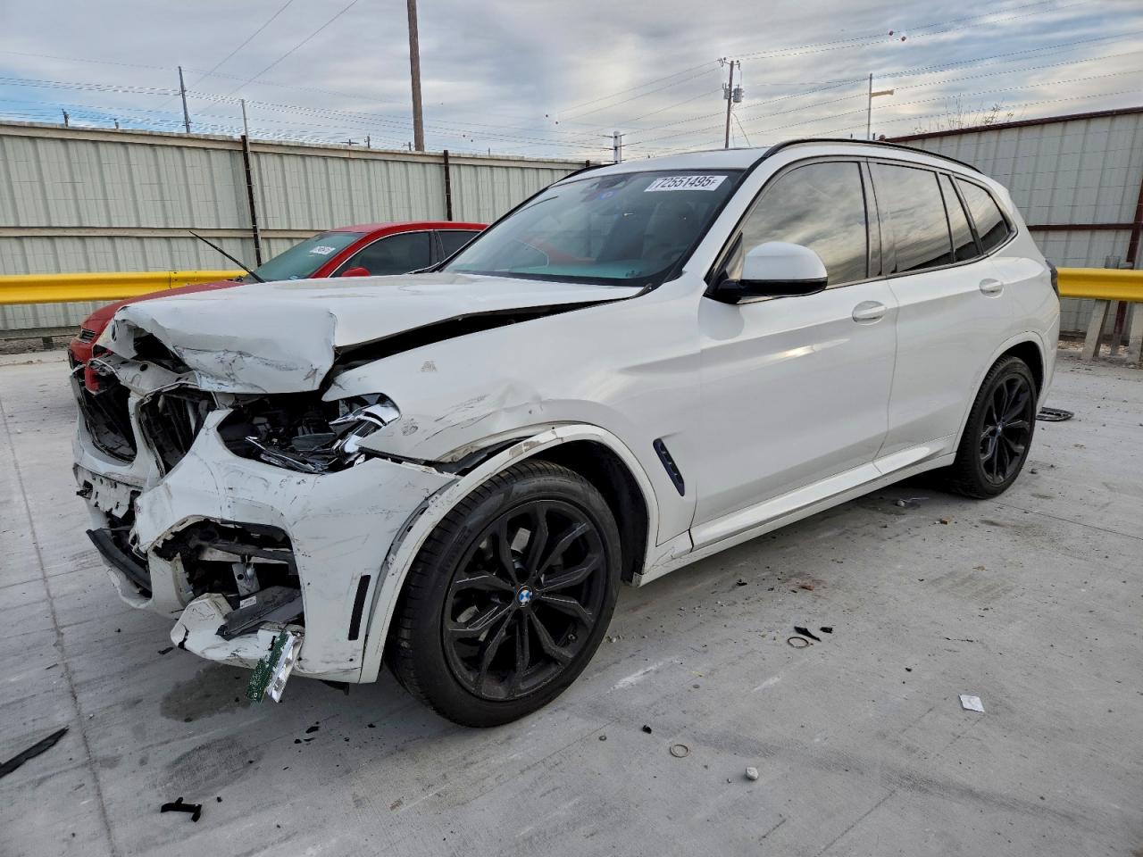 2021 BMW X3 sDrive30i, VIN 5UXTY3C02M9F55988 — Front end