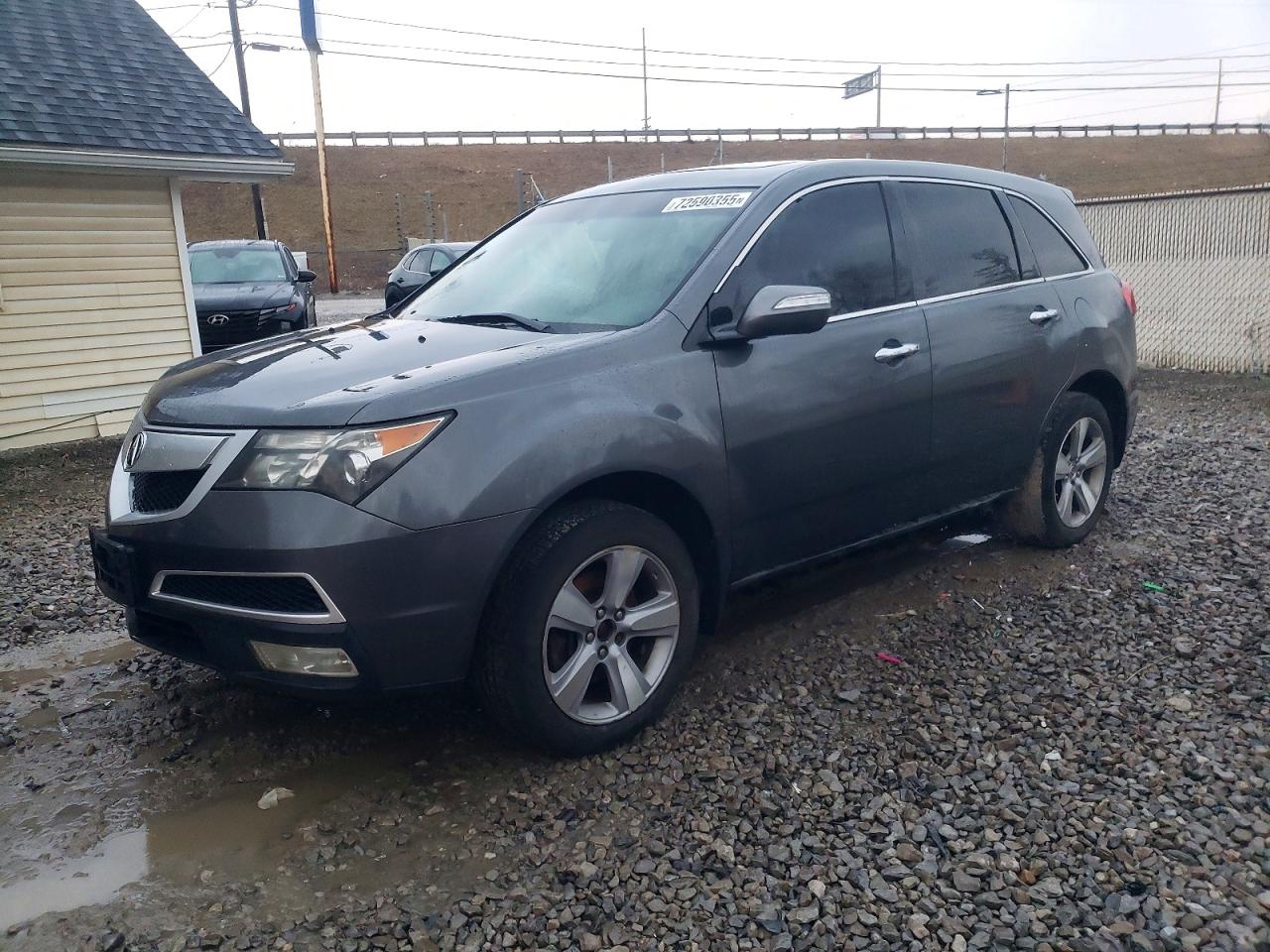 2011 Acura MDX Technology, VIN 2HNYD2H67BH532138 — Stripped
