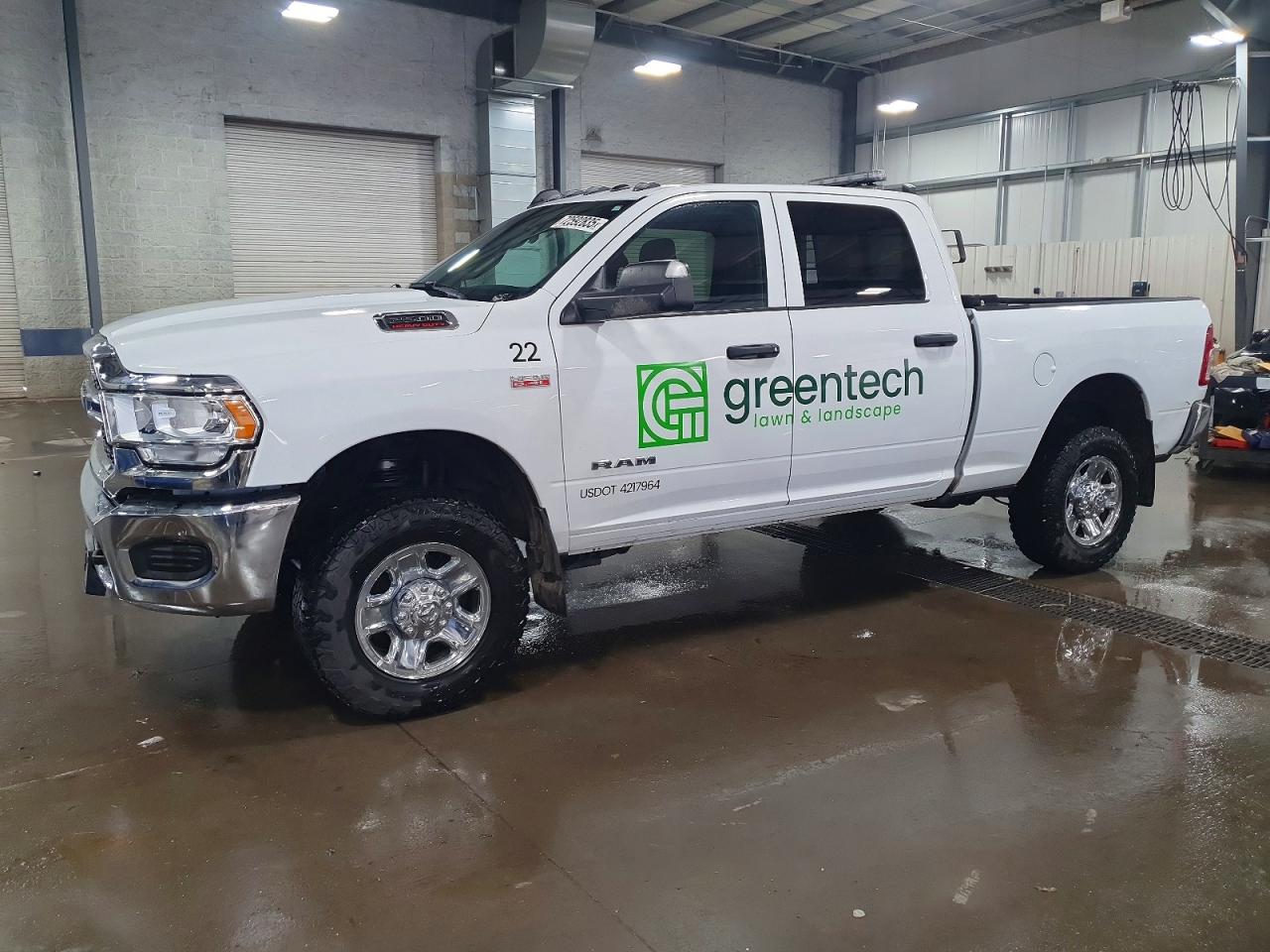 2022 Ram 2500 Tradesman, VIN 3C6UR5CJ1NG202039 — Повреждение рамы