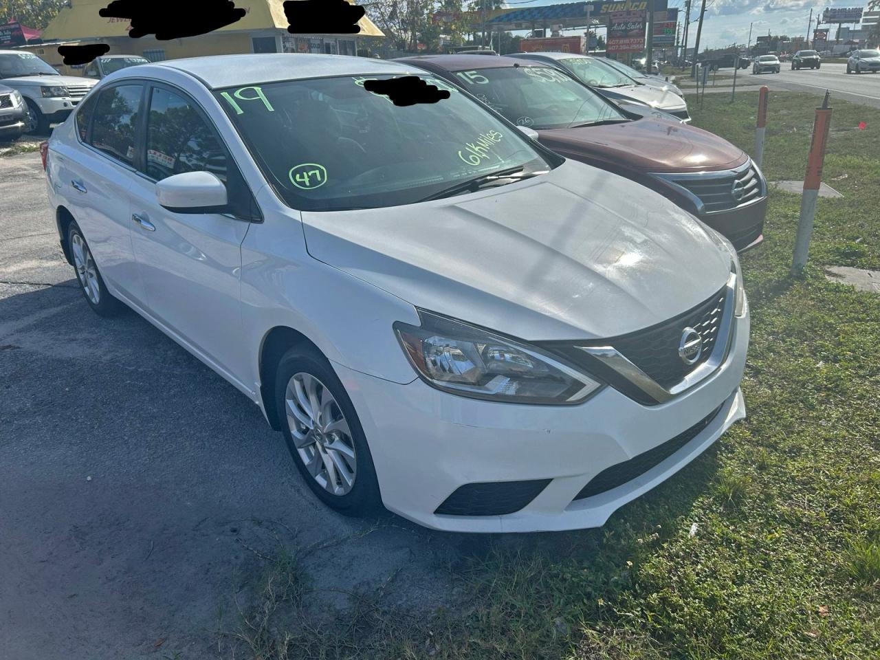 2019 Nissan Sentra SV, VIN 3N1AB7AP6KY217728 — Ранее повреждён