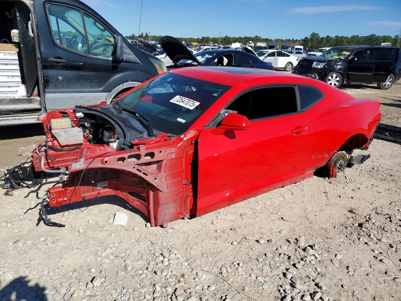 2021 Chevrolet Camaro 2SS, VIN 1G1FH1R70M0137561 — Stripped