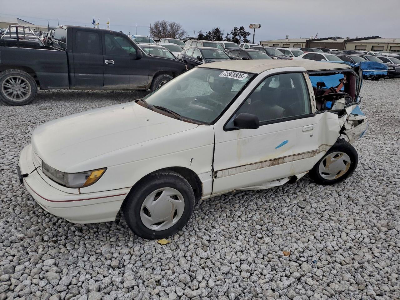 1992 Dodge Colt GL, VIN JB3CU24A0NU057736 — Rear end