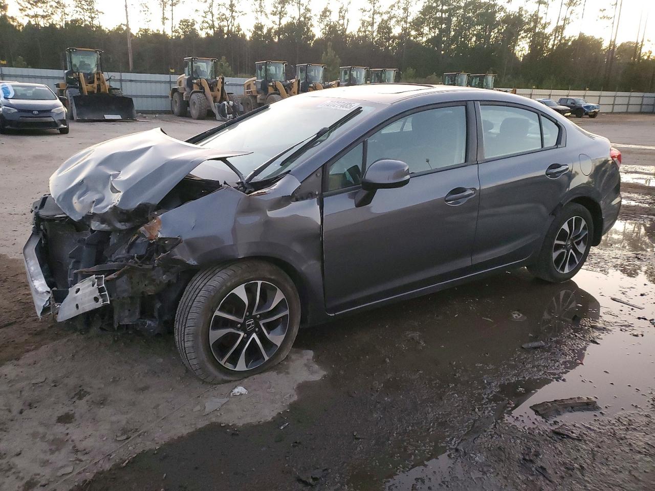 2013 Honda Civic EX, VIN 2HGFB2F87DH502102 — Prior damage history