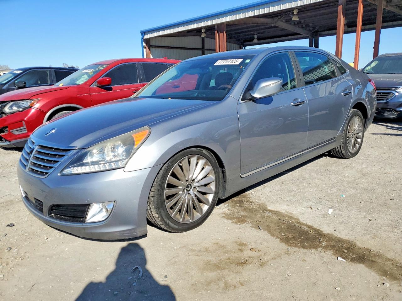 2015 Hyundai Equus Signature, VIN KMHGH4JH5FU096837 — Rear end