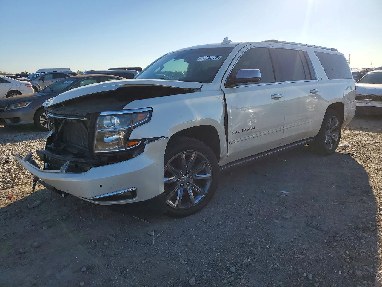 2015 Chevrolet Suburban LTZ, VIN 1GNSCKKC0FR598878 — Front end