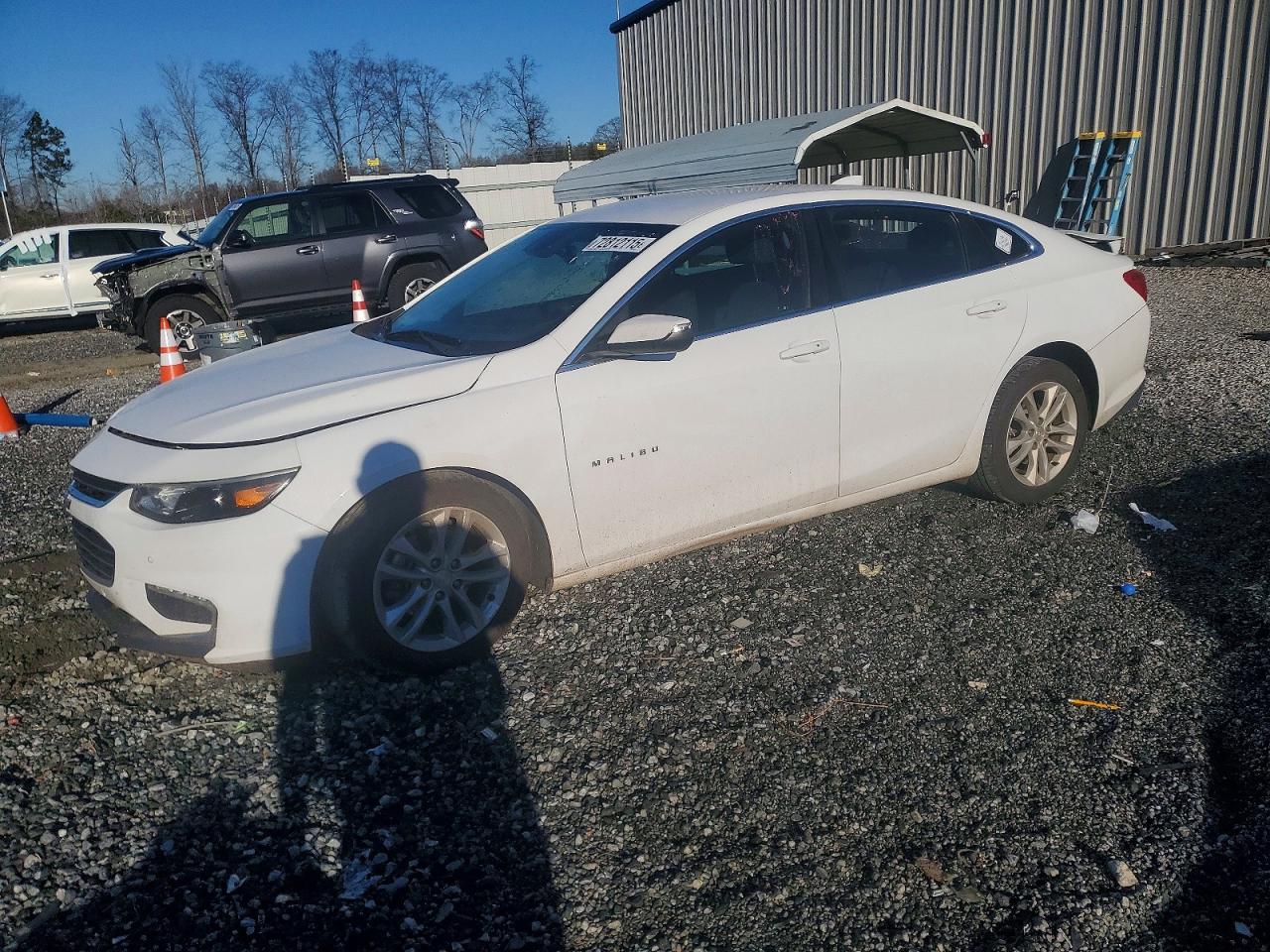 2018 Chevrolet Malibu Hybrid, VIN 1G1ZF5SU0JF185774 — Rear end