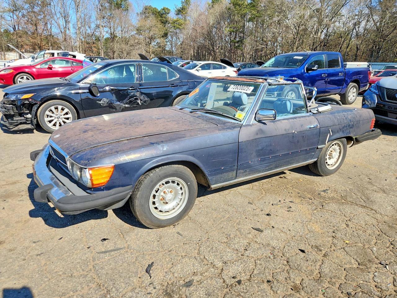 1981 Mercedes-Benz 380 SL, VIN WDBBA45A3BB007223 — Normal wear