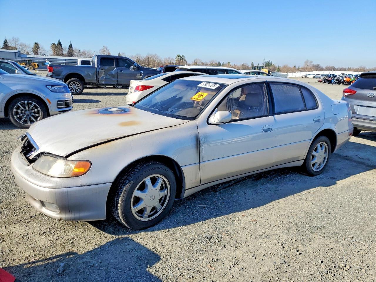 1993 Lexus GS 300, VIN JT8JS47E8P0055599 — Пожар в моторном отсеке