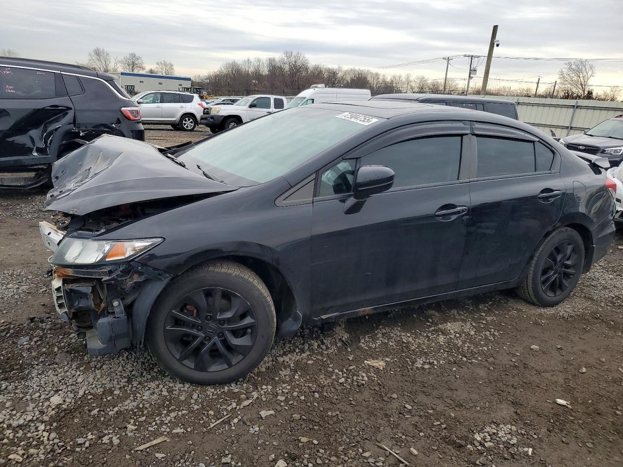 2015 Honda Civic LX, VIN 2HGFB2F53FH037262 — Front end