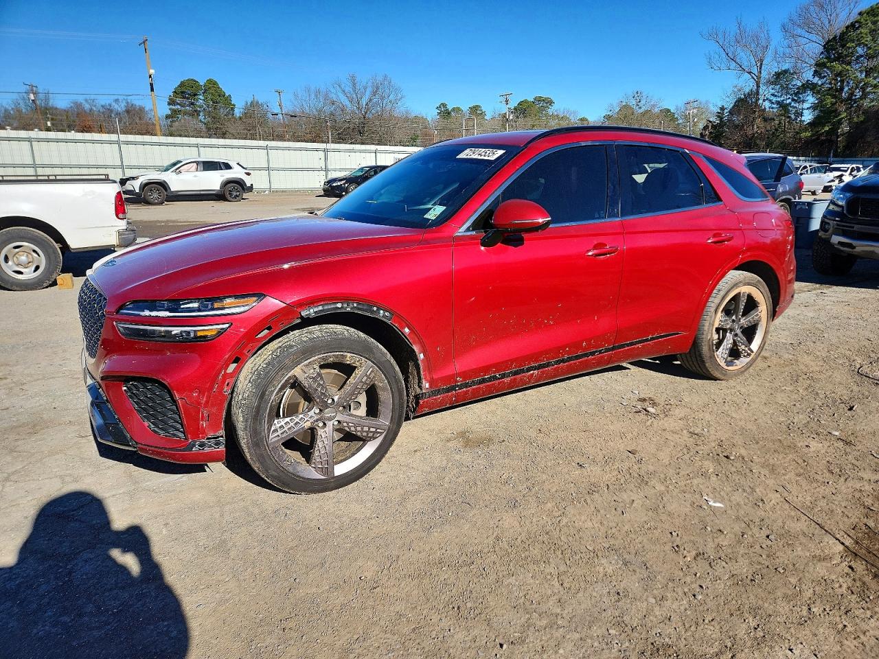 2022 Genesis GV70 2.5T, VIN KMUMADTB3NU029377 — Side