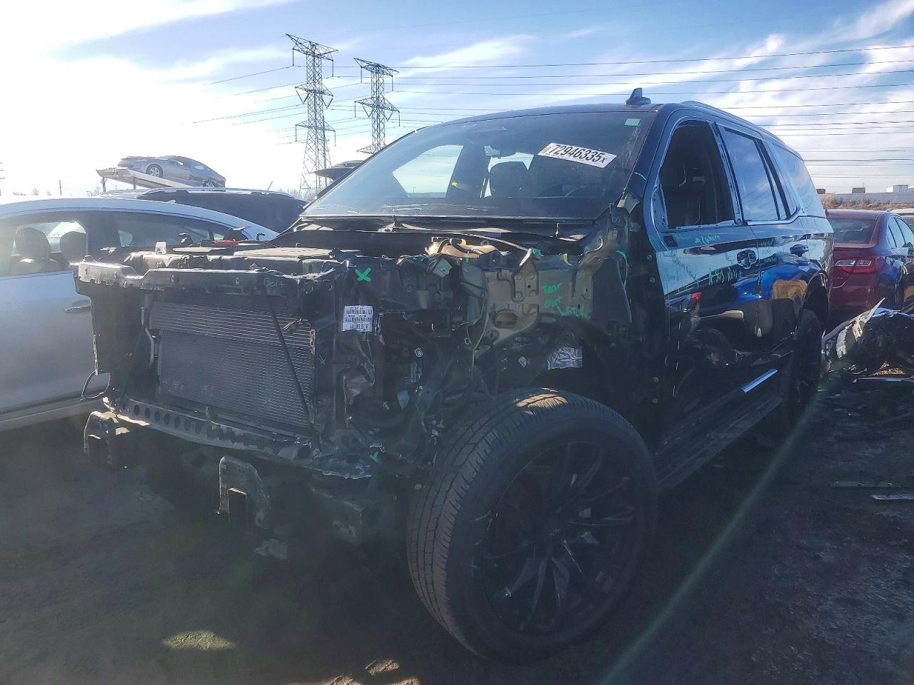 2022 Cadillac Escalade Premium Luxury, VIN 1GYS4BKL1NR148915 — Stripped