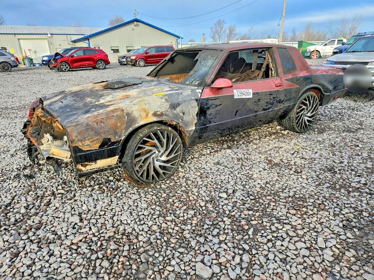 1984 Chevrolet Monte Carlo Sport SS, VIN 1G1AZ37G8ER199907 — Burn