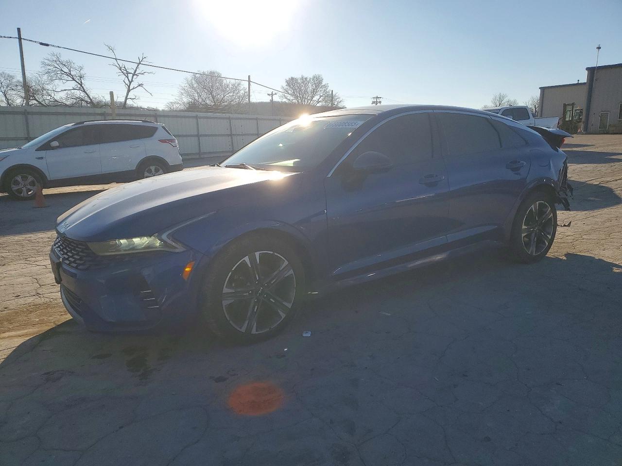 2022 Kia K5 EX, VIN 5XXG34J21NG110638 — Rear end
