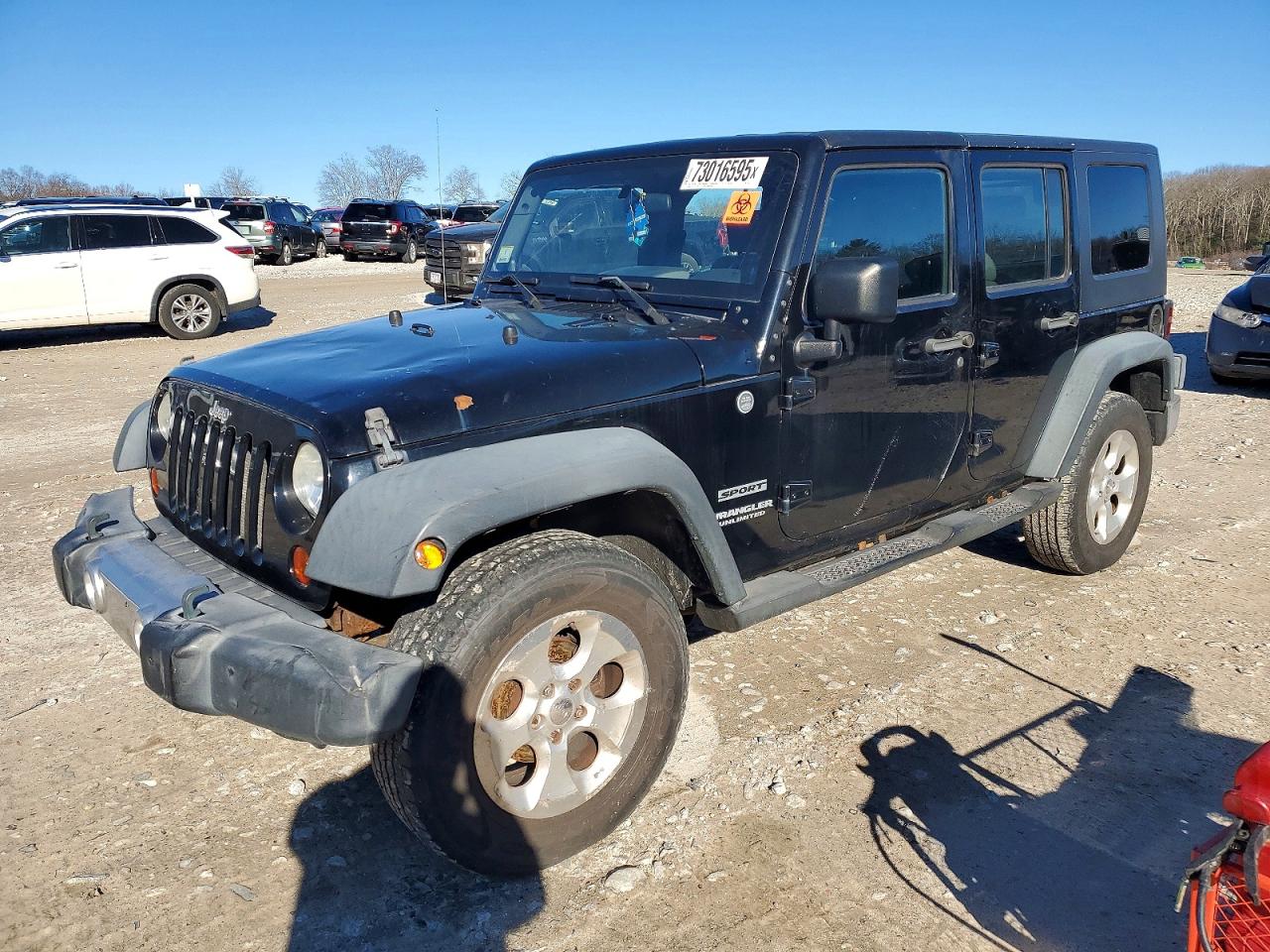2010 Jeep Wrangler Unlimited Sport, VIN 1J4BA3H18AL138531 — Interior fire