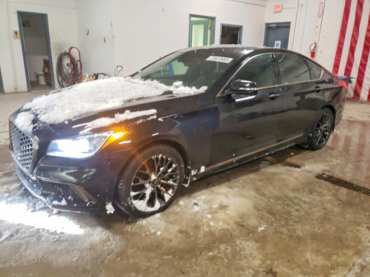 2020 Genesis G80 3.8L, VIN KMTFN4JE0LU337781 — Front end