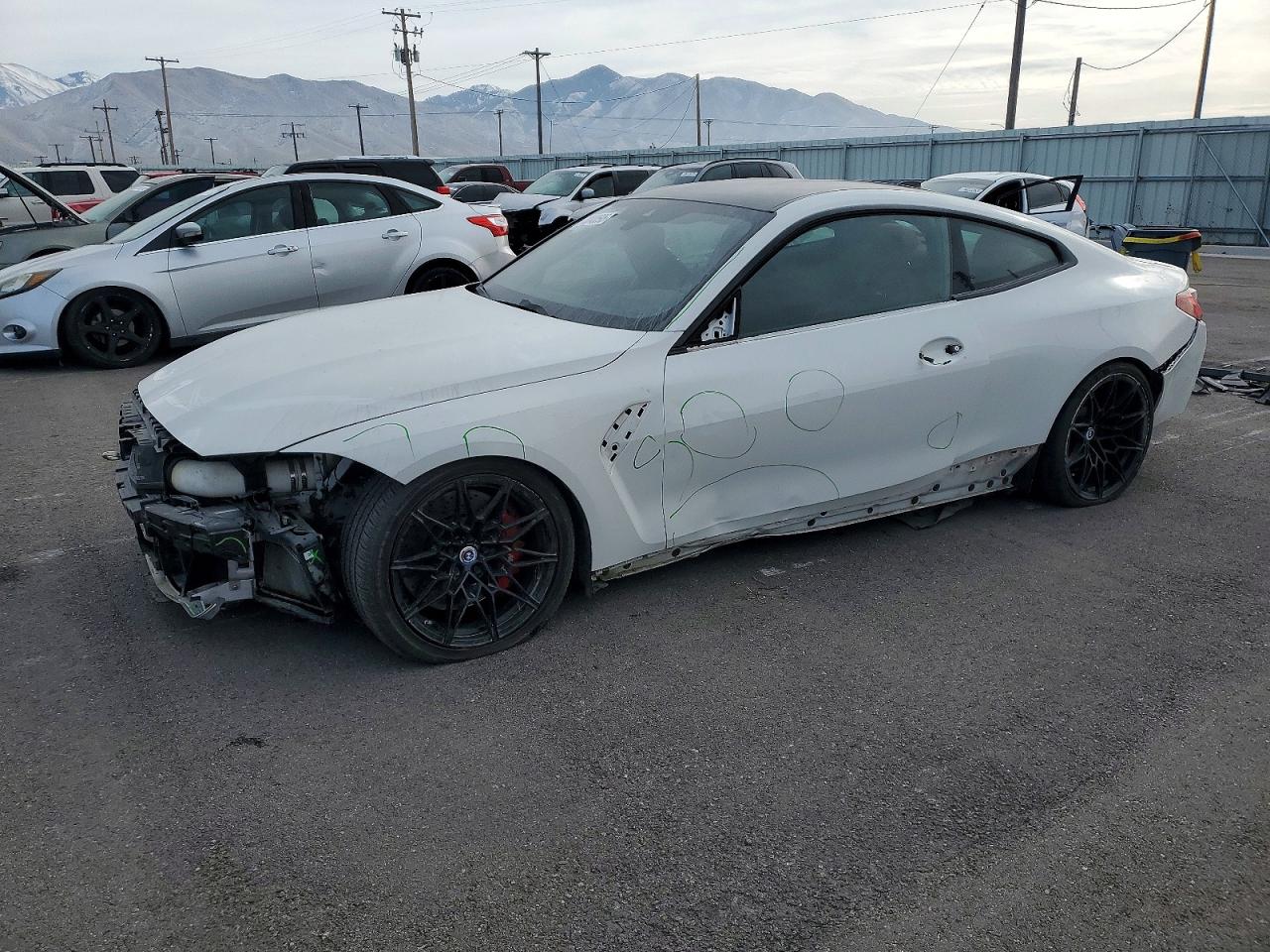 2022 BMW M4 Competition xDrive, VIN WBS43AZ08NCK30336 — Front end