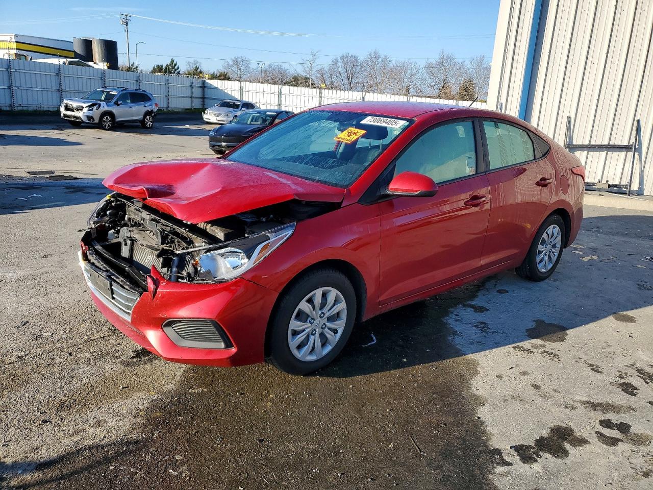 2022 Hyundai Accent SE, VIN 3KPC24A62NE165435 — Front end
