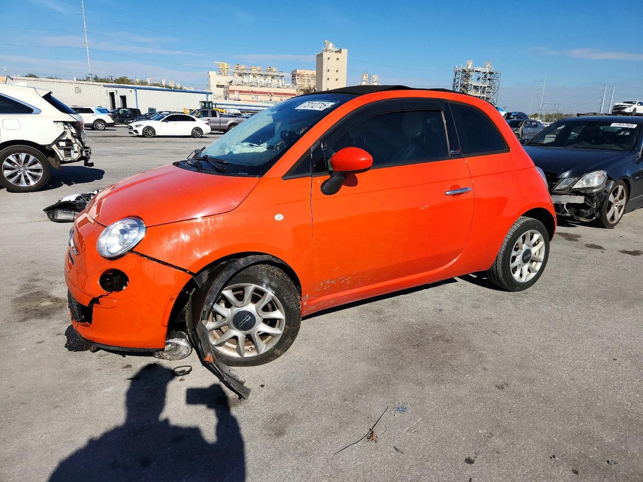2017 FIAT 500 Pop, VIN 3C3CFFLR4HT698074 — Front end
