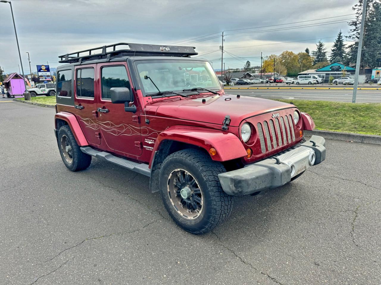2011 Jeep Wrangler Unlimited Sahara, VIN 1J4BA5H17BL593450 — Ранее повреждён