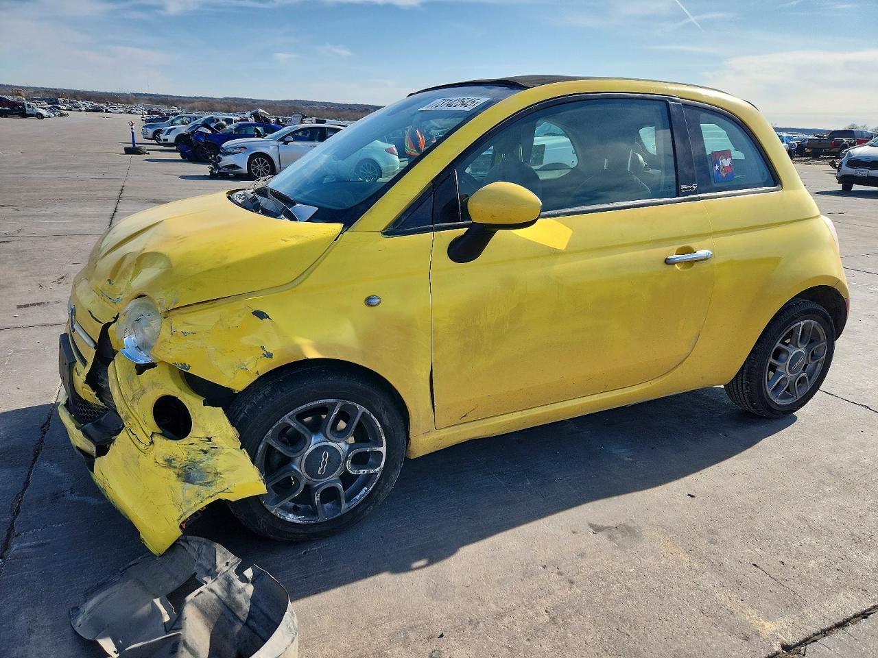 2012 FIAT 500 Pop, VIN 3C3CFFDR4CT120449 — Front end