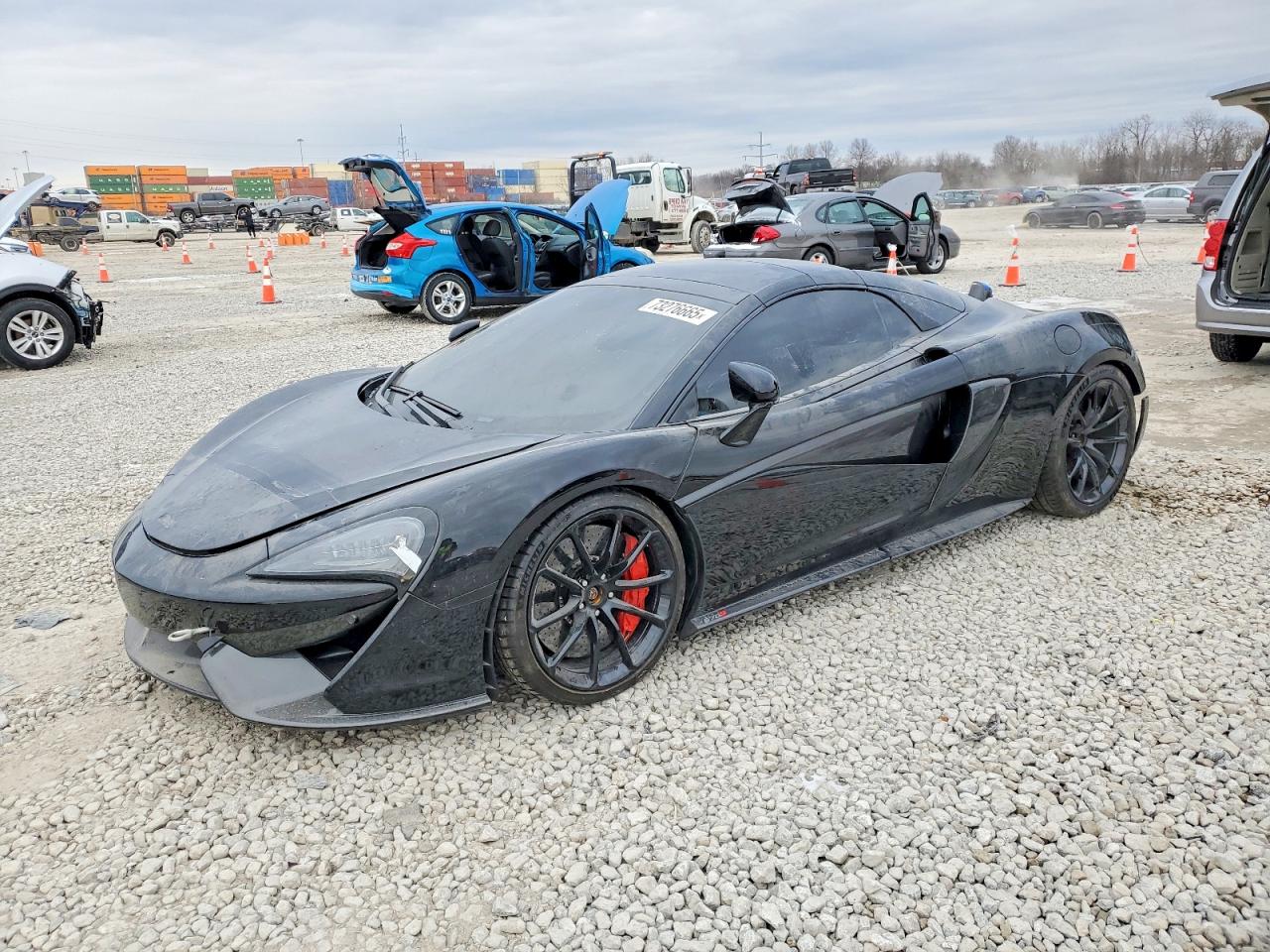 2018 McLaren 570S, VIN SBM13FAA7JW005465 — Engine fire