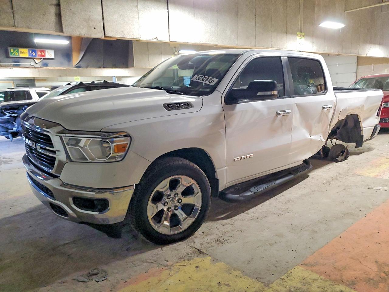 2020 Ram 1500 Big Horn, VIN 1C6SRFFT2LN166456 — Rear end