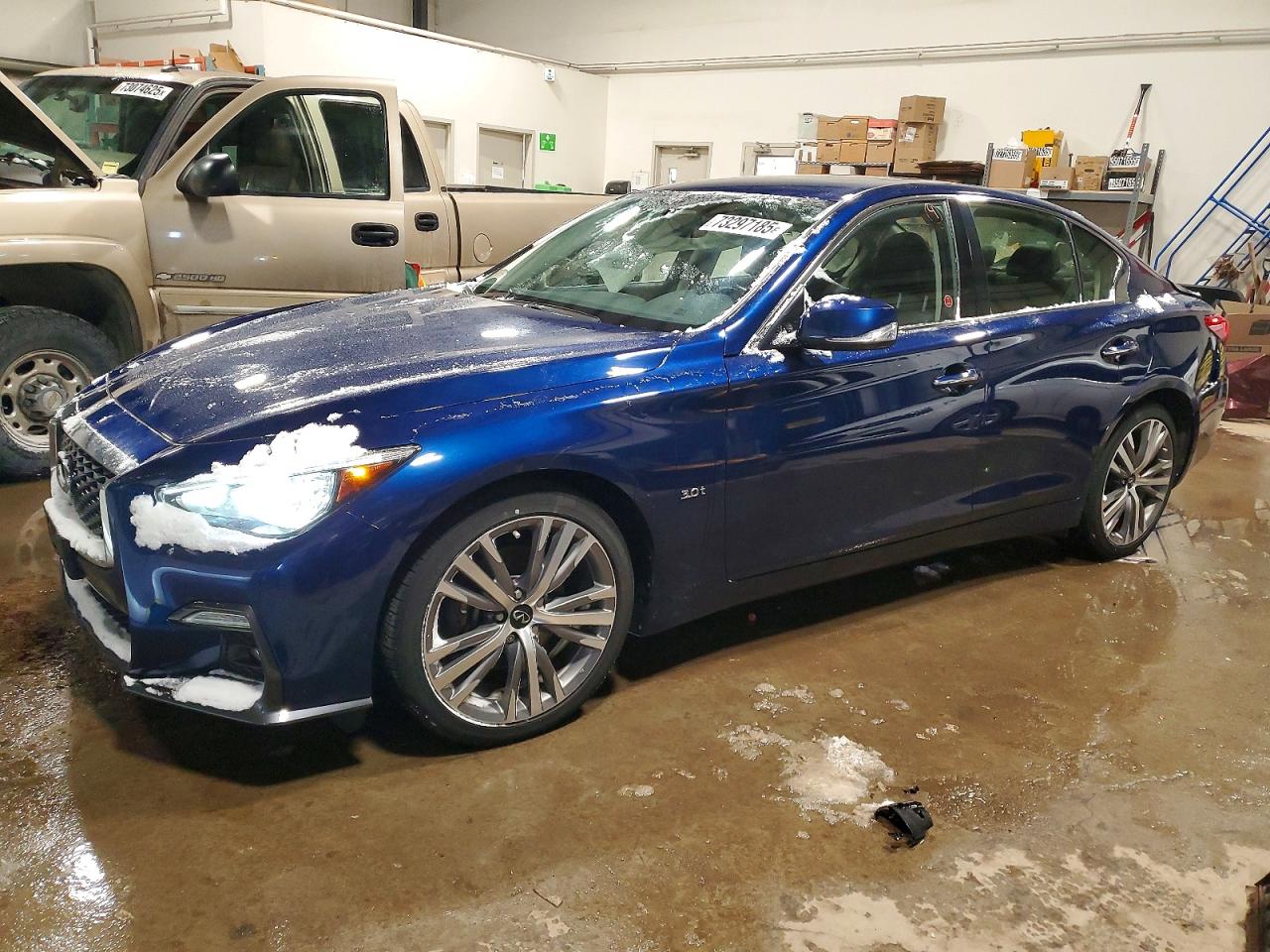 2019 Infiniti Q50 Luxe, VIN JN1EV7AR3KM592957 — Rear end