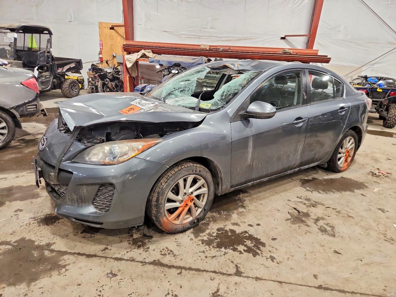 2012 Mazda 3 i Touring, VIN JM1BL1V86C1662152 — Крыша