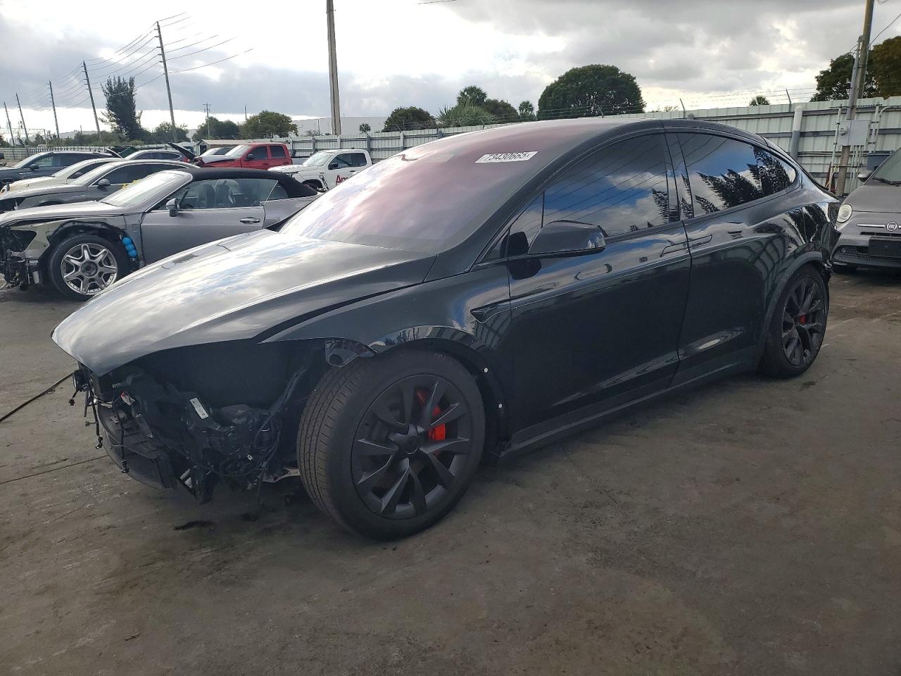 2024 Tesla Model X Plaid, VIN 7SAXCBE63RF445655 — Roof